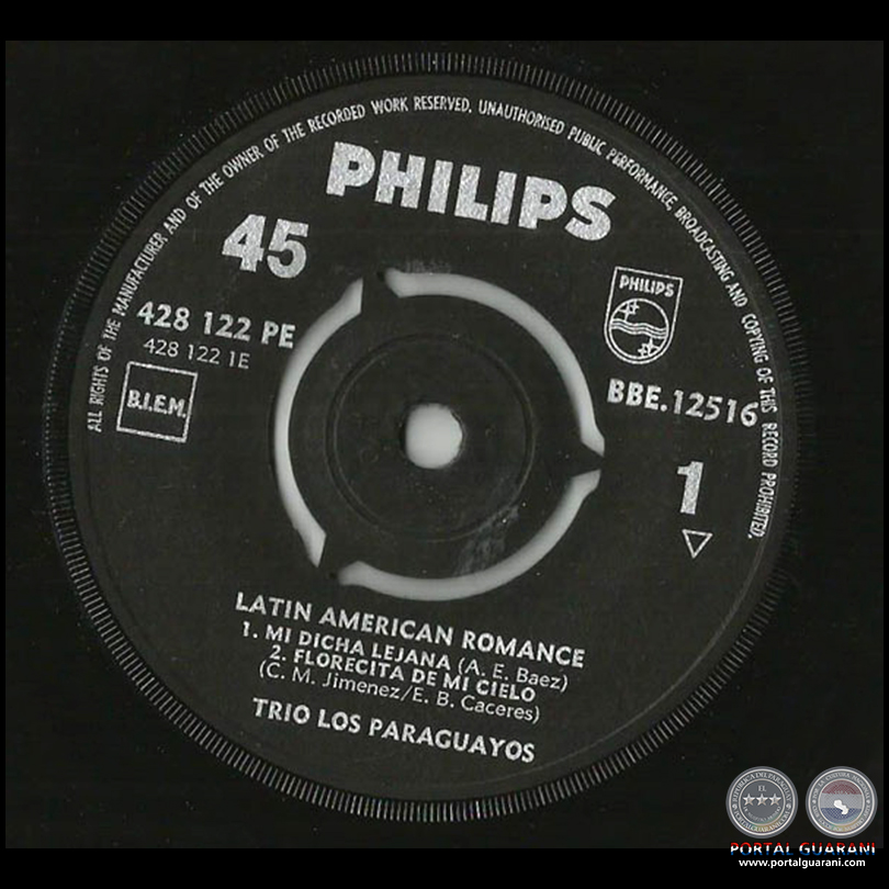 LATIN AMERICAN ROMANCE - TRIO LOS PARAGUAYOS ‎